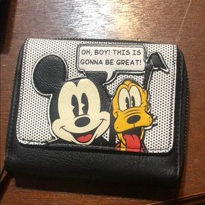 mickey and pluto wallet